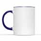 Navy Blue Accent Mug