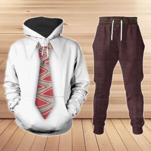 Anger Inside Out 2 Hoodie Jogger Set, Disney Pixar Movie Halloween Cosplay Costume