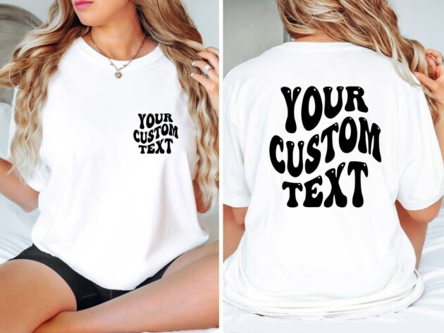 Custom Comfort Colors Shirt Custom T Shirt Custom Text Shirt Personalized Shirt White