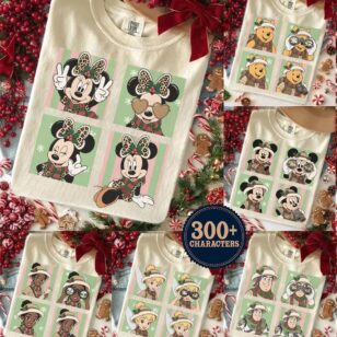 retro minnie leopard safari christmas shirt in ivory flat lay for 2027 Disney holiday trip