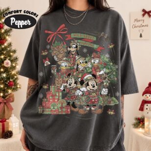 Vintage Wild About Christmas Safari Shirt Iconic Plaid Squad, Comfort Colors Disney Holiday Shirt 21 comfort colors 1717 disney holiday shirt in pepper vintage black with plaid safari Mickey gang