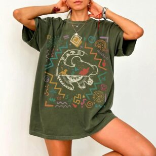 Vintage Lion King Tribal Safari Shirt in moss green Comfort Colors for Disney Animal Kingdom